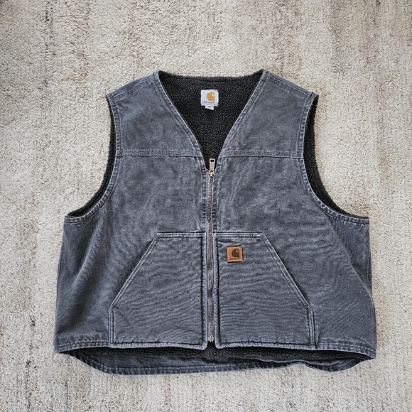 Carhartt Other - SOLD Vintage Carhartt Workwear Sherpa Lined Vest 2XL XXL